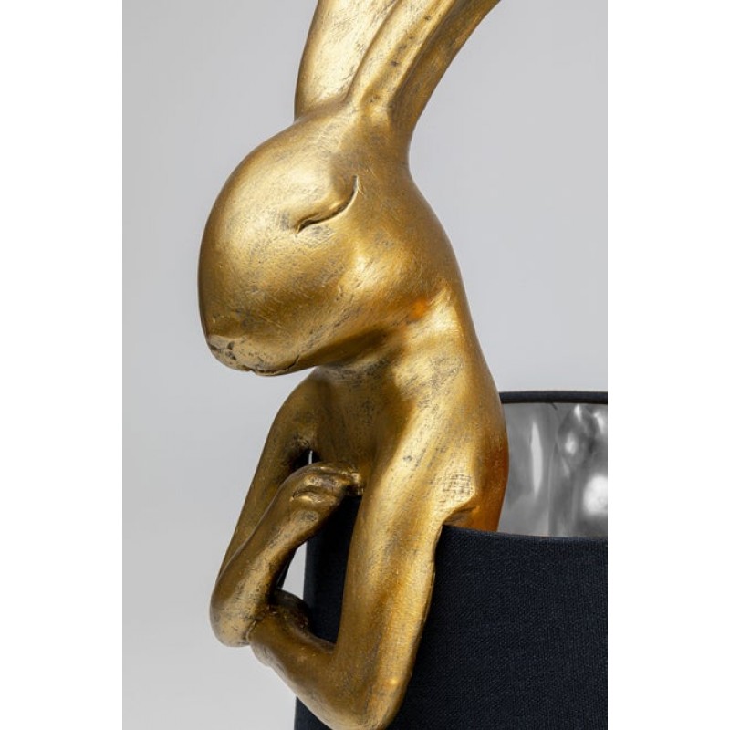 Table Lamp Animal Rabbit Gold/Black 68cm